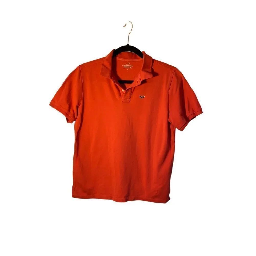 Vineyard, vines, boys, salmon, short sleeve polo shirt S/XL